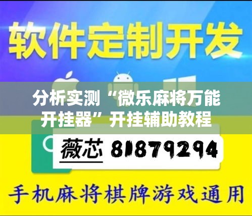 分析实测“微乐麻将万能开挂器”开挂辅助教程