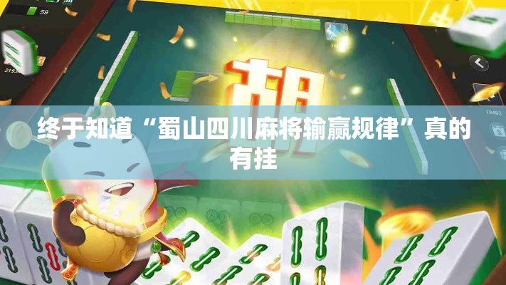 终于知道“蜀山四川麻将输赢规律”真的有挂