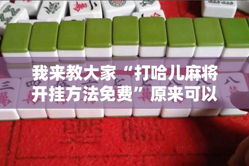 我来教大家“打哈儿麻将开挂方法免费”原来可以开挂
