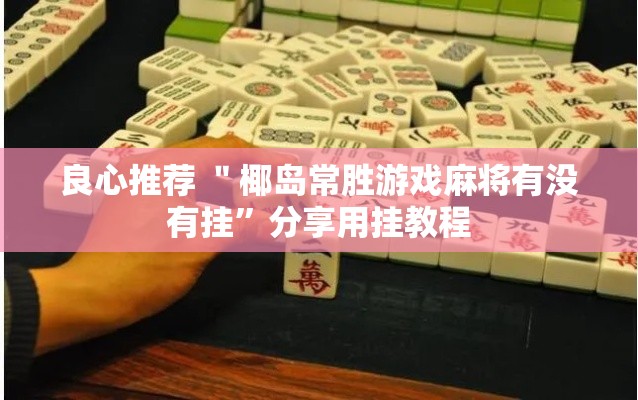 良心推荐 ＂椰岛常胜游戏麻将有没有挂”分享用挂教程