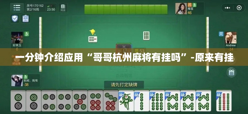 一分钟介绍应用“哥哥杭州麻将有挂吗”-原来有挂