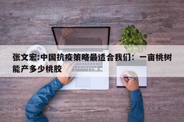张文宏:中国抗疫策略最适合我们：一亩桃树能产多少桃胶